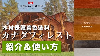 【木材保護】プロが選ぶNo1！カナダフォレスト紹介！【ログハウス、ウッドデッキ】