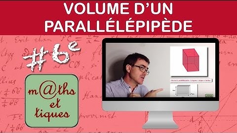 Calculer le volume d