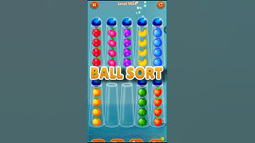 color ball sort wooden puzzle-level 1454 #relaxing #satisfying #gaming