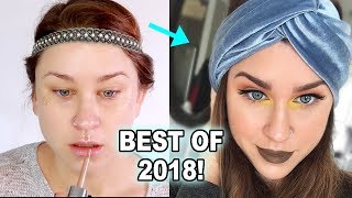 BEST BEAUTY TRENDS OF 2018 FULL FACE MAKEUP TUTORIAL | Beauty Banter