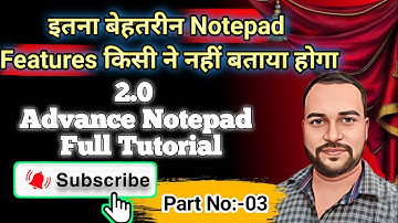 Advance notepad part 3 || Notepad Full Details || CUT || COPY || PASTE || Details in Page Setup ||