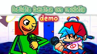 Baldi's Basics in Funkin DEMO on Mobile || Friday Night Funkin Tutorial 🔥 screenshot 3