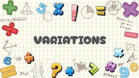 VARIATIONS — DIRECT, INVERSE, JOINT, AND COMBINED | MATHEMATICS 9