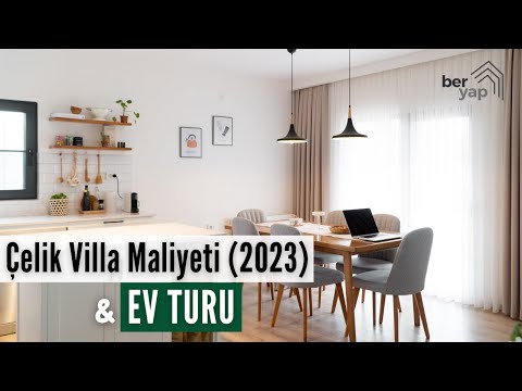 Çelik Konstrüksiyon Villa Maliyeti (2023) & Beklenen Çelik Müstakil Ev Turu  🏡