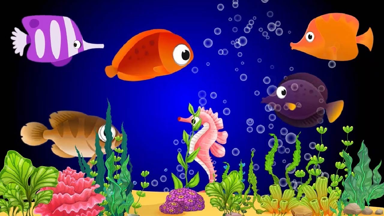 Lullaby for Babies Go To Sleep nursery rhymes Aquarium Fish♥ Piano ...