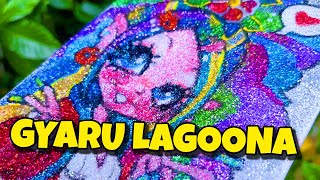 Painting Lagoona Blue with GLITTER!