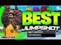 BEST JUMPSHOTS for EVERY BUILD ON NBA 2K24! FASTEST 100% GREENS JUMPSHOT! best jumpshot 2k24