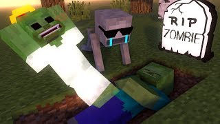 Monster School : RIP ZOMBIE  Minecraft Animation