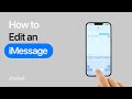 How to Edit iMessage Texts