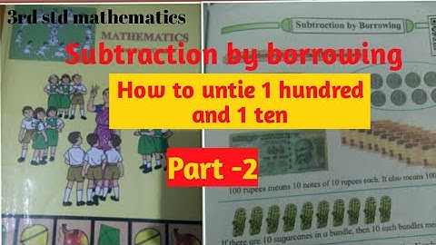 Subtraction by borrowing || Part-2|| chapter  - 11 || 3rd std mathematics ||