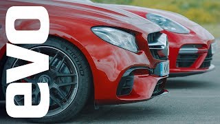 : Porsche Panamera Turbo v Mercedes-AMG E63 S | evo drag races