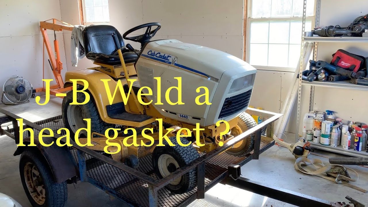 JB weld head gasket repair cub cadet 1440 YouTube