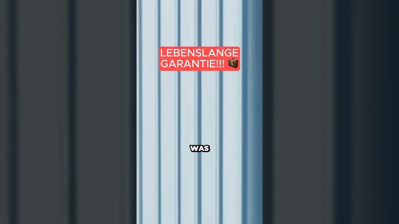 Lebenslange Garantie! 