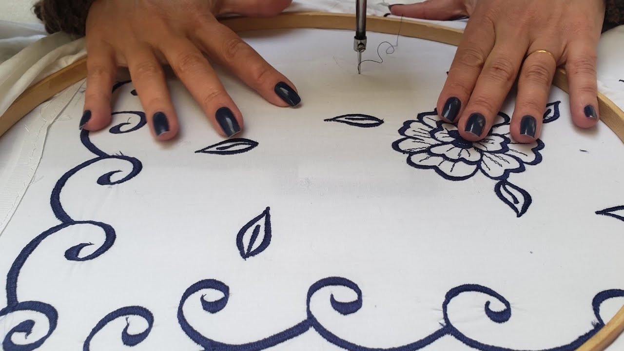 Jogo Americano com Bordado Simples | @sandrareisbordadosfinos