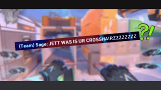 Jett What is your crosshair ( Pure aimbot )