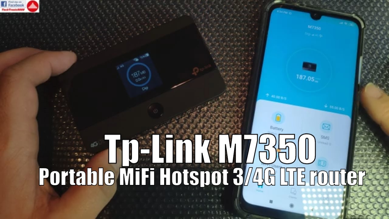 TP-Link M7350 4G LTE Mobile Wi Fi : Review, Unbox, Setup and connect phone  to mobile wifi 