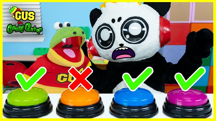 Don't Push The Wrong Button Challenge with Gus the Gummy Gator