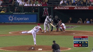 NYY@LAA: Gregorius drives an RBI ground-rule double