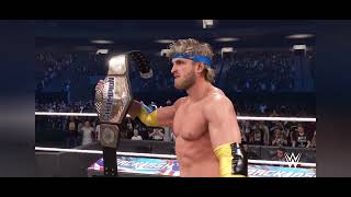WWE 2K24 Rey Mysterio vs Logan Paul for the United States Championship.