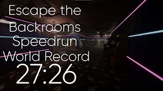 Escape the Backrooms Speedrun in 27:26 (World Record)
