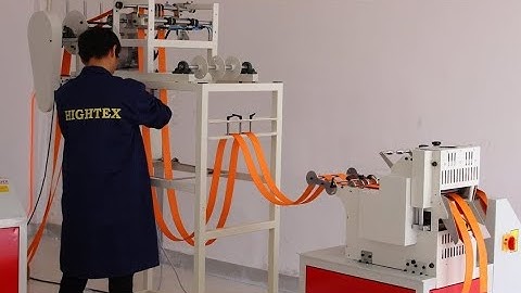 Máy cắt dây đai thẳng bằng dao nhiệt, cáp vải cẩu hàng