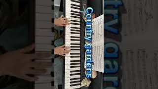 Playing Country Gardens on the piano