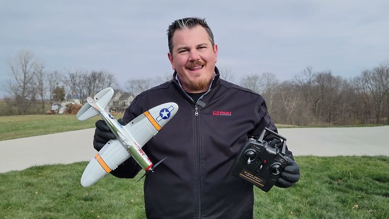 VOLANTEXRC P47 Thunderbolt (RTF) 4CH 400mm with Gyro (15.7'') 76116-Video Preview