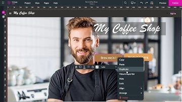 How to access right click menu in Titan Web App fully integrated with Salesforce