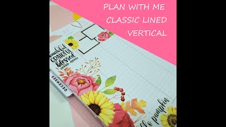 Plan with Me // Classic Lined Vertical Happy Planner - Journal // Bright Fall // November 22nd-28th