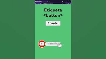 ¿Cómo utilizar la etiqueta Button en HTML? - [HTML desde cero] #Shorts - 15