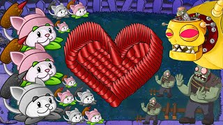 Plants vs Zombies Hack | 99 Cattail 99 Imitater Cattail Vs All Zombies Dr.Zomboss