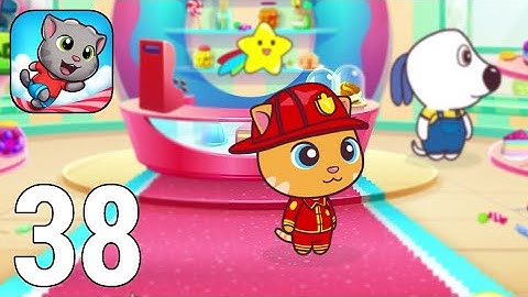 Talking Tom Candy Run 2022 Gameplay Walkthrough Part 38 - Fireman Ginger (iOS/Android Games)