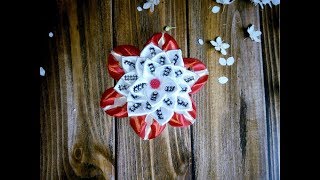 Цветы из лент канзаши. Как сделать красивые цветы из лент. Канзаши. Цветы из лент канзаши. Как сделать красивые цветы из лент. Канзаши.