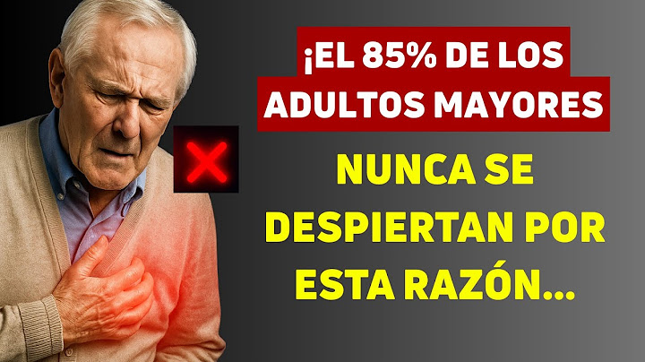 ¡El 85% de los Adultos Mayores MUERE de Repente por Ignorar ESTA Advertencia!