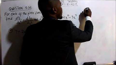 MAT 1100 ,,TUTORIAL SHEET 5 2019  QUESTION 5a