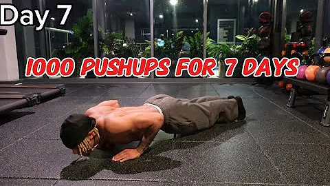 I Did 1000 Push-ups A Day For 7 Days! (Crazy Results)