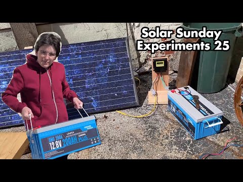 Solar Sunday Experiments 25: Using Grener Power 200ah LiFePo4 battery to upgrade my PV setup