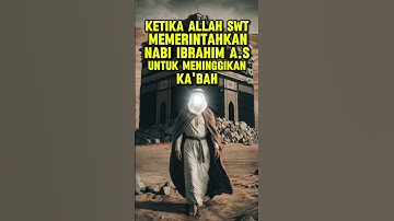 "KISAH NABI IBRAHIM DAN NABI ISMAIL YANG SEDANG MENINGGIKAN KA
