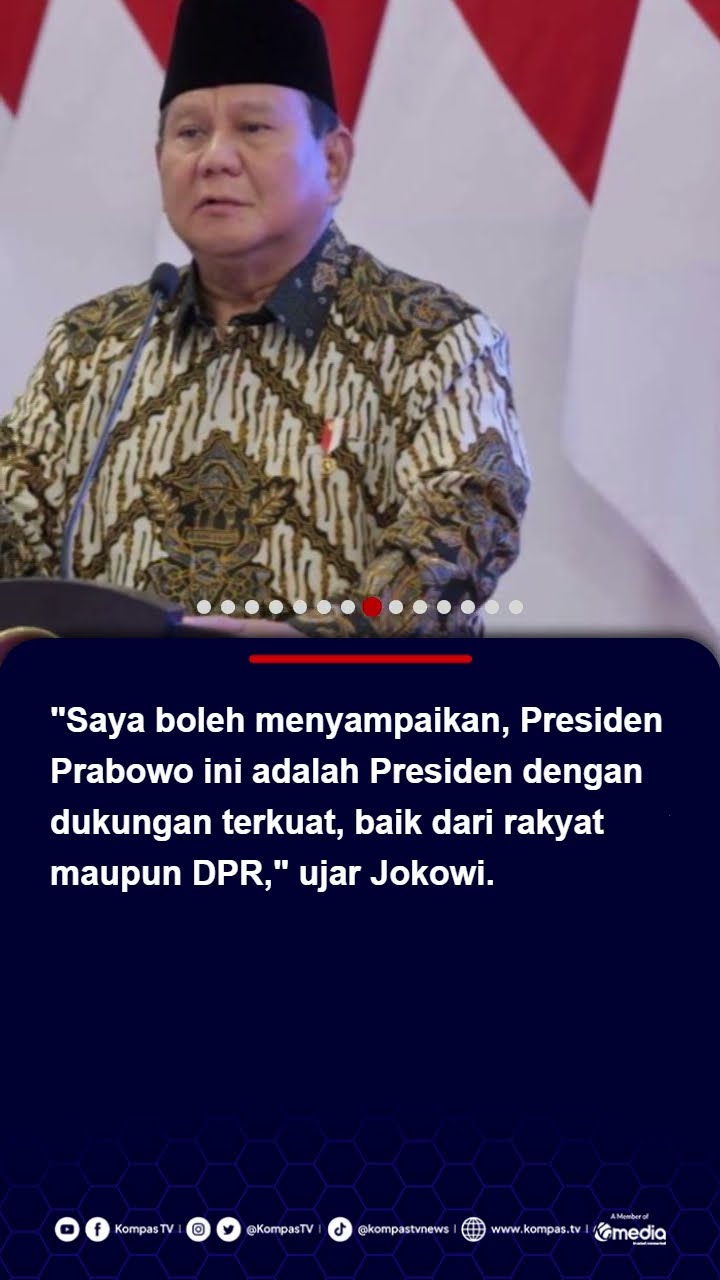 Nilai Prabowo Presiden Terkuat, Jokowi: Mohon Maaf 2 Kali yang Mengalahkan Saya #jokowi #prabowo
