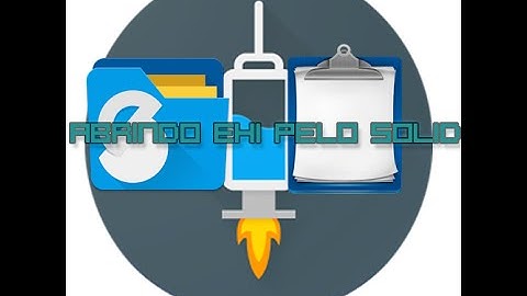 COMO ABRIR ARQUIVO EHI SOLID EXPLORER (ROOT)