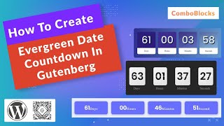 how to create evergreen date countdown in gutenberg