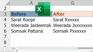 สอน Excel: ปกปิดนามสกุลลูกค้า ด้วยสูตร FIND, LEFT, LEN, REPT แบบง่าย ๆ