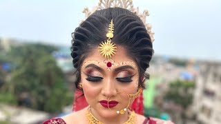 Bridal hairstyles #makeup #youtubeshorts #shortsvideo #viral #bengali #advancedhairstyle screenshot 4