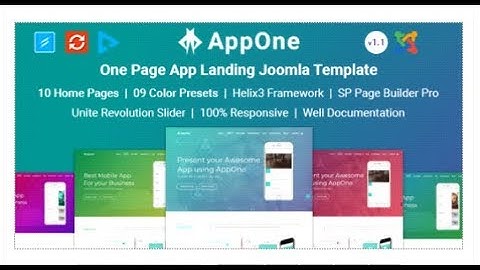 App One - App Landing Joomla Template | Themeforest Templates