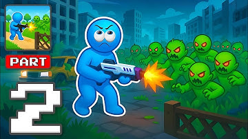 Zombi Apocalypse - Gameplay Walkthrough Part 2 - Undead Invasion Defence (ios, Android)