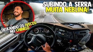 DESAFIO NA SERRA: SUBIDA COM NEBLINA E MUITAS ULTRAPASSAGENS! 🚛💨| ROTINA DE CAMINHONEIRO