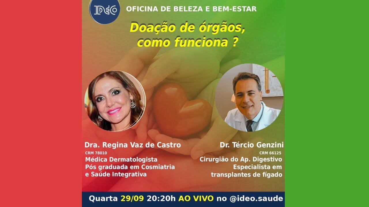 #95 - Transplante de Órgãos. Live de 29/09/21 com Dr. Tércio Genzini.