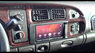 Double Din Stereo Install on 9802 Dodge Ram