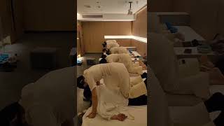 北京朝阳区双井地铁站探店拍摄泰式跪背腿部肌肉放松手法练习精进中。有了健康的每天日常,才有人生的来日方长。