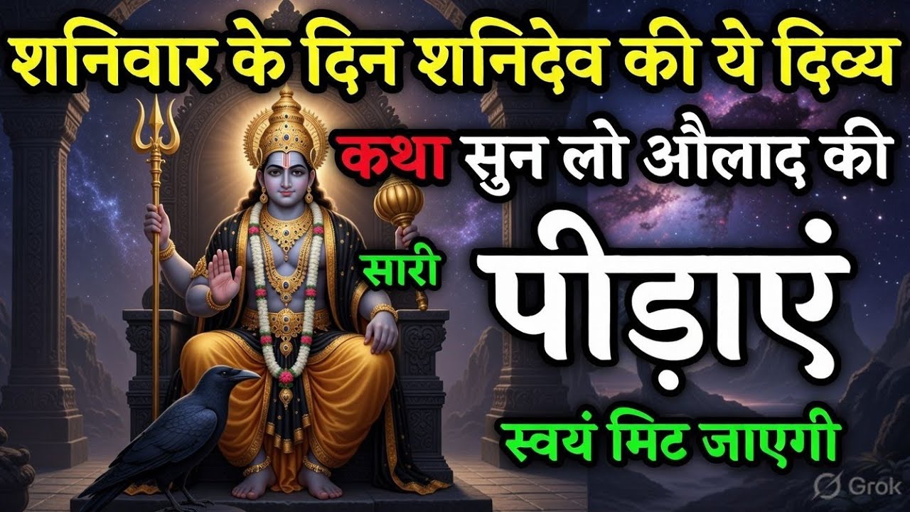 शनिवार के दिन शनि देव की यह पावन कथा सुन लो, जीवन के दुख, कर्ज और बाधाएं दूर हो जाएंगी